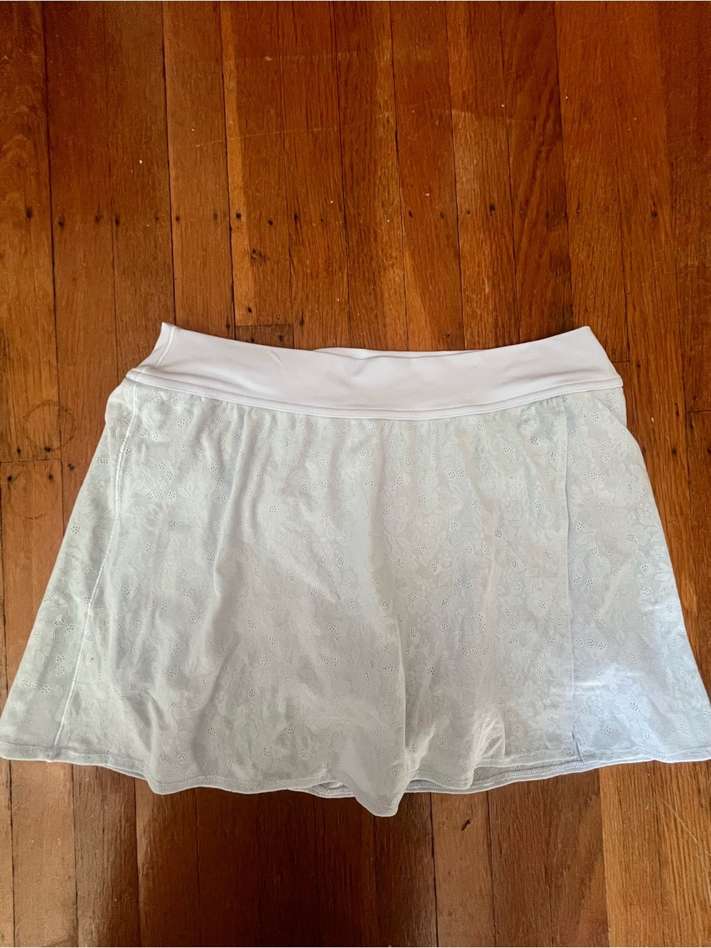 aerie Offline Baby Blue Lace Overlay Skort